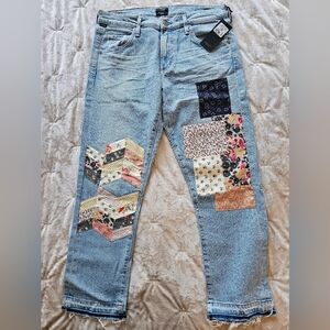 NWT Women's Citizens of Humanity patchwork jeans. Size 27